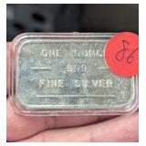 1 ozt Fine SIlver Bar .999