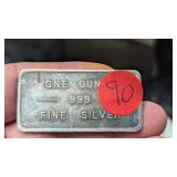 1 ozt Fine SIlver Bar .999