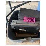 RCA stereo/CD player component with storage bin