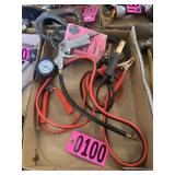 Box lot: tire inflator with pressure gauge,