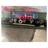 Incomplete Chicago Tool 1/2' drive socket set in