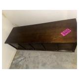 Wooden storage trunk