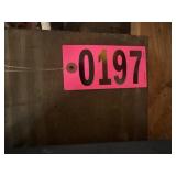 Shelf contents: top shelf plastic tub - unknown