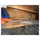 Shelf contents:  metal siding/trim pieces and