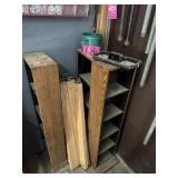 Contents of corner: Storage shelving, 2x4 pcs,
