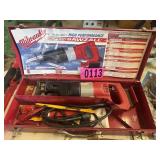 Milwaukee Super-Sawzall w/ cord, accessories, &