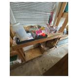 Shelf contents: contractor cleanup bags, ext.