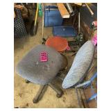 Rolling office chair & stool
