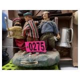 Box lot: The 3 Stooges golf display, aluminum