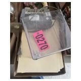 Box lot: File folders and desktop paper shredder