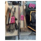 Ratcheting cargo bar and sledge hammer