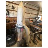 2 HP dust collector system with bag, blower,