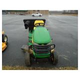 JD X300 mower w/ 42' deck and bagger, 295 hrs,