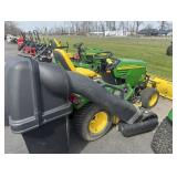 John Deere X585 tractor w/ 54' deck, cab, snow