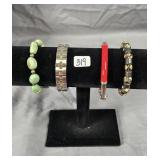 4 chunky bracelets