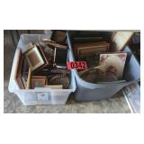 2 tubs of picture frames