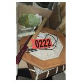 Wood clock and frame