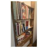 (3) shelves of cookbooks