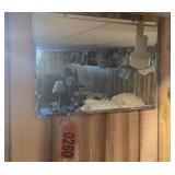 Bevelled edge plated shaving mirror 1ft x 2ft