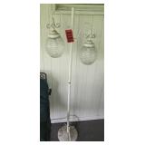 Double globe floor lamp