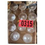 (11) glass stemware