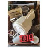 Kitchen strainer and assorted kitchen items