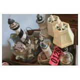 Assorted lighthouse collectibles