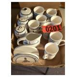 Salt/Pepper and tea set