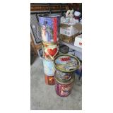 (6) holiday tins