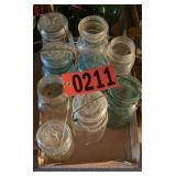 Antique canning jars