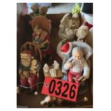 Santa ceramic collectibles