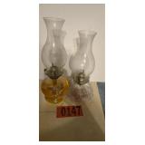 (2) Karosene lamps
