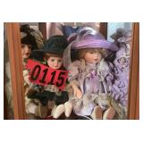 Shelf of dolls and figurines