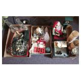 3 boxes of holiday décor