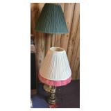 (2) brass lamps