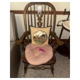 Wood Spindle Back Rocker