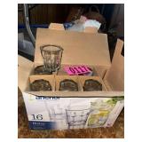 (16) New Anchor Hocking glasses
