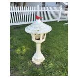 Cement bird bath