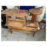 Woods Benches and fern stand