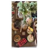 N-wood  22ï¿½ green Wide Panel funeral vase.