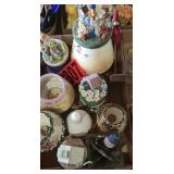(3) Stretch car vases.  2-mari. 1-IG.  One lot.
