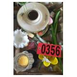 N-wood 10ï¿½ white G & C ruffled bowl.