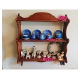 Wood wall shelf
