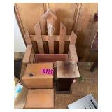 Wood planter, desk, plant stand