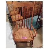 Wood rocking chair