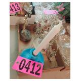 Flat of asst candle holders