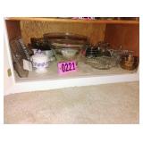Contents of shelf - Asst dishes