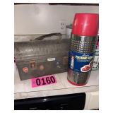 Metal lunch box and thermos