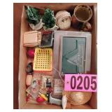 Flat of asst doll furniture