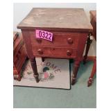 Small wood table